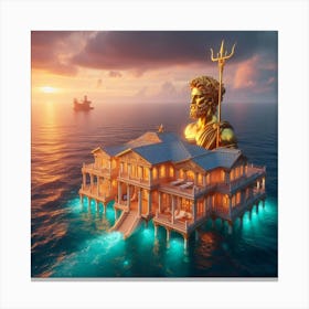 House Of The Poseidon Canvas Print