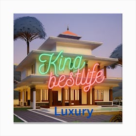 King Beststyle Luxury Canvas Print