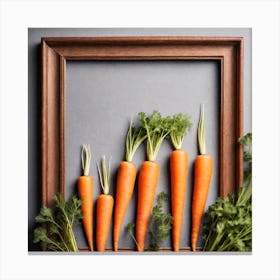 Carrots In A Frame 38 Canvas Print