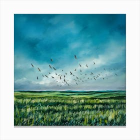 Birds In The Sky 2 Canvas Print