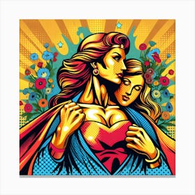 Superwoman Happy Mother's Day Canvas Print