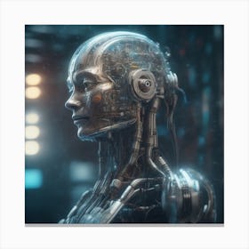 Cyborg Woman 99 Canvas Print