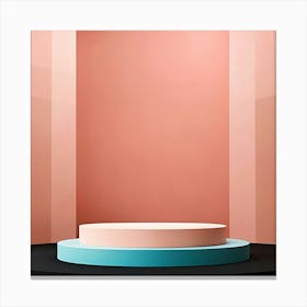 Pink And Blue Room Canvas Print