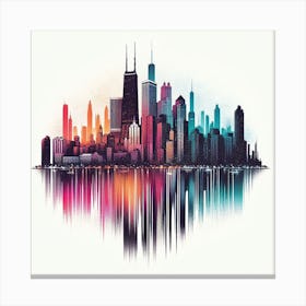 Chicago Skyline Canvas Art 1 Canvas Print