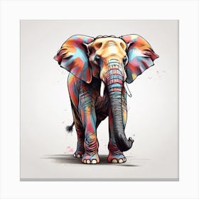 Colorful Elephant Canvas Print