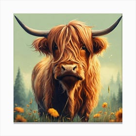 Highland Cow 2 Canvas Print