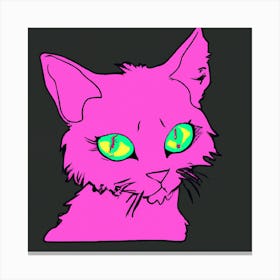 Pink Cat Canvas Print