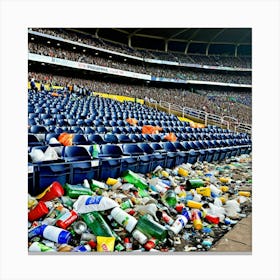 Stadium Trash 3 Canvas Print