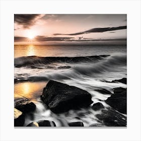 Sunset At The Beach 472 Canvas Print