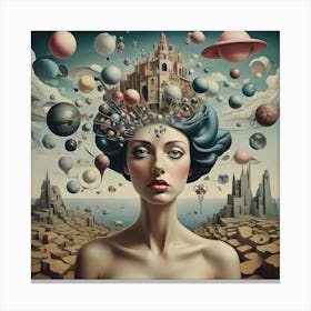 Synthesis Of The Surrealism 2 Canvas Print