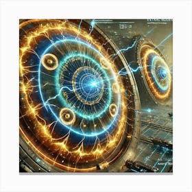 A Close Up Depiction Of The Energy Nodes On The As Canvas Print