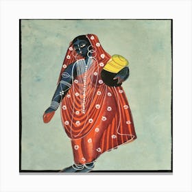 Vishnu In Female Form Of Mohini (1890) Canvas Print