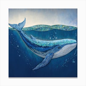 Blue Whale Canvas Print