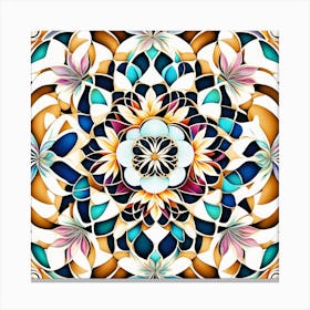 Abstract Floral Pattern 2 Canvas Print