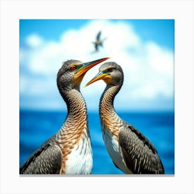 Pair Of Birds Canvas Print