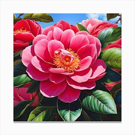 Enchanting Camellia Garden Canvas Print