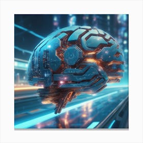 Futuristic Brain 39 Canvas Print