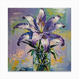 Lily In A Vase Canvas Print