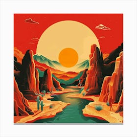 Desert Landscape Canvas Print