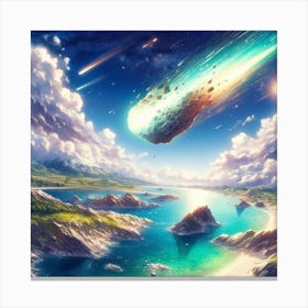 Comet In The Sky Canvas Print