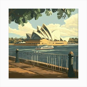 Sydney Opera House Art Canvas Print