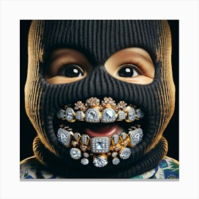 Baby With Diamonds Canvas Print