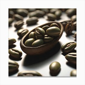 Green Coffee Beans 5 Canvas Print