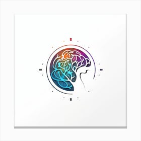 Logo Design For The Brain Canvas Print
