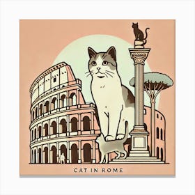 Cat In Rome 2 Lienzo