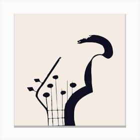 Guitar Head Canvas Print