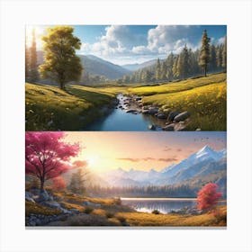 Landscape Painting 75 Canvas Print