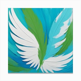 Angel Wings  Abstract Painting Canvas Print