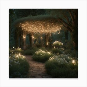 Default Enchanting Whimsical Garden Overflowing With Magical 0 (1) 1 Canvas Print
