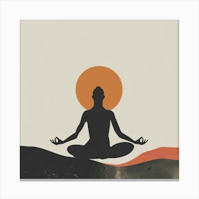 A Yoga Session Minimal Illustration 1718673713 3 Canvas Print