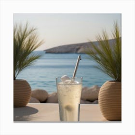 Ice Cold Water at The Mediterranean Canvas Print