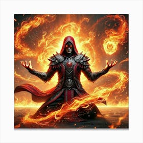 Ronan Ashheart Demonstrating Fire Mastery Canvas Print