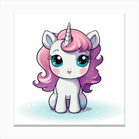 Cute Unicorn 609 Canvas Print