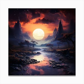 Epic Moonlight Canvas Print