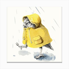 Rainy Day Square Canvas Print