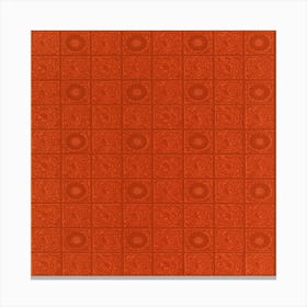 Orange Tile Canvas Print