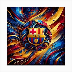 FC Barcelona Logo Wall Art 53 Canvas Print