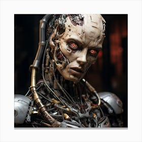 Cyber-robot Canvas Print