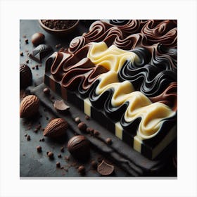 Chocolate waves Canvas Print