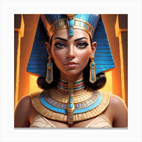 Cleopatra Portrait Artwork 16 Canvas Print