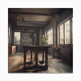 Room In An Old House Canvas Print