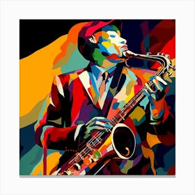 Jazz Musician 90 Canvas Print