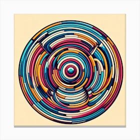 Abstract Circles 1 Canvas Print