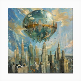 'Cosmic City' Canvas Print