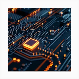 Circuit Board Canvas Print