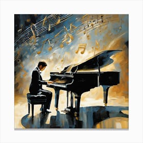 Grand Piano Solo Art Print 1 Canvas Print